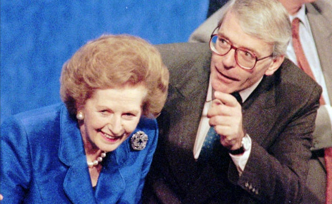 M Thatcher and J Major